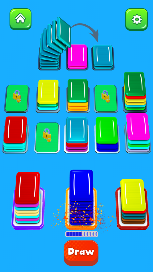 #2. Color Card Shuffle Sort Games (iOS) 由: Tamoor Farid