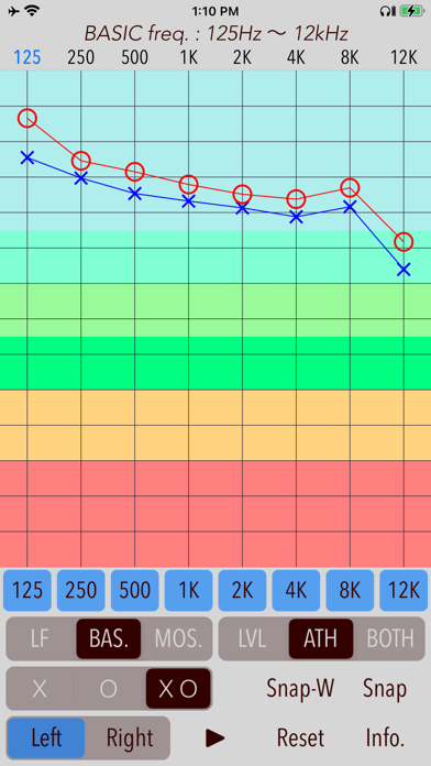 Hearing Analyzer Portrait Screenshot