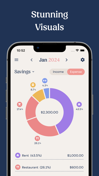 Savey - Budget Planner App Screenshot