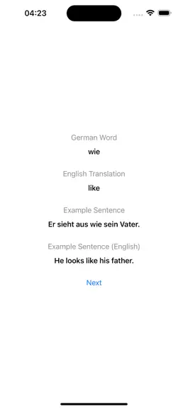 Game screenshot German Vocabulary Quiz apk