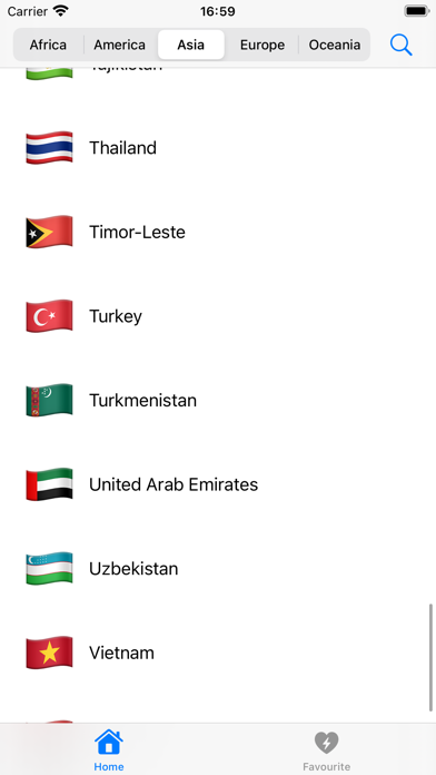 World Countries Info Screenshot