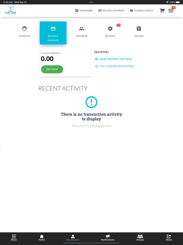 East Coast Gymnastics and Cheer