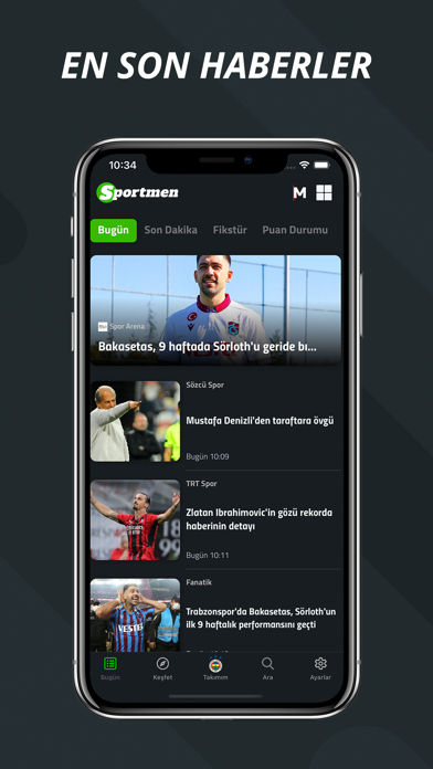 Sportmen: Canlı Skor, Haberler Screenshot