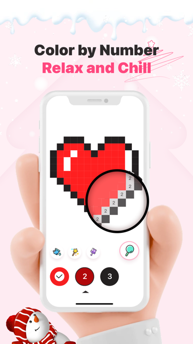 Christmas Pixel Coloring Game Screenshot