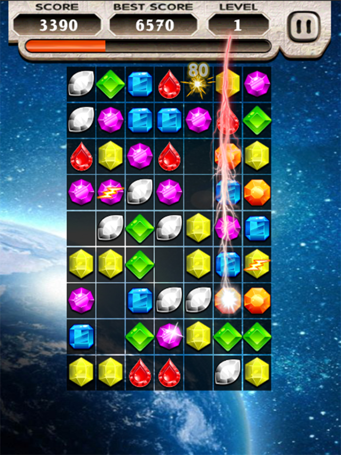Gemstone puzzle crush