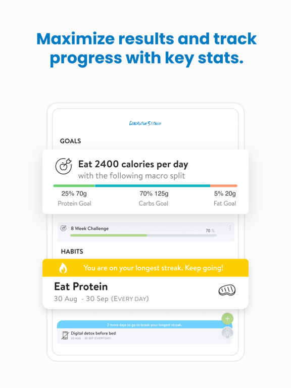 Generation 3 Fitness Online iPad screenshot 4 - Health & Fitness app