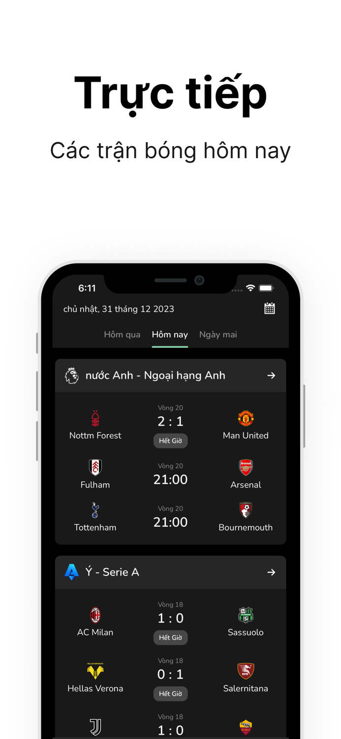 Bóng Đá Hôm Nay