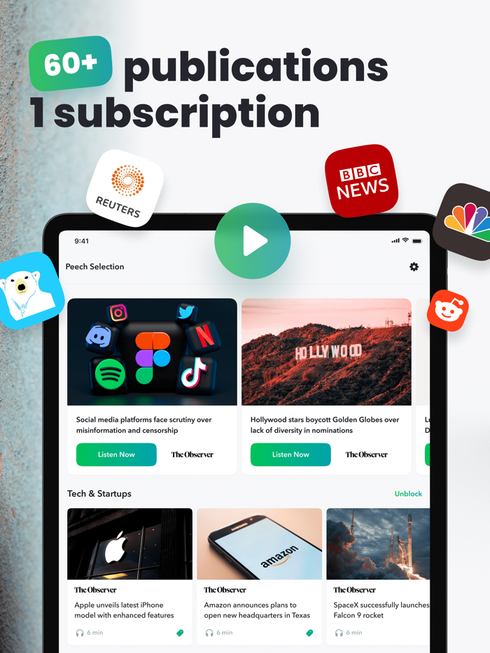 Peech - Text to Voice Reader