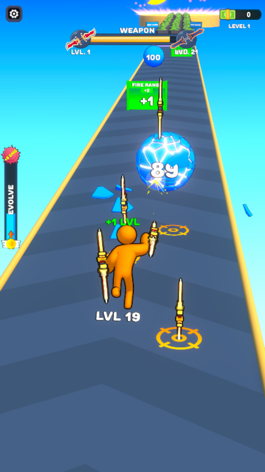 #2. Sword Shooter (iOS) 由: Utku Yazici