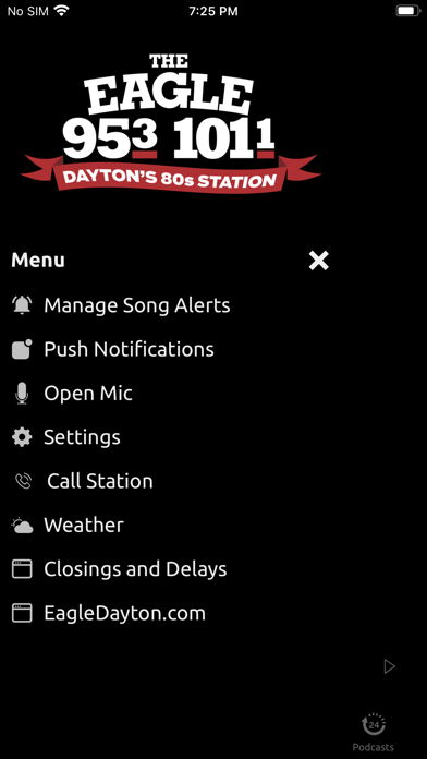 The Eagle Dayton 95.3, 101.1FM Screenshot