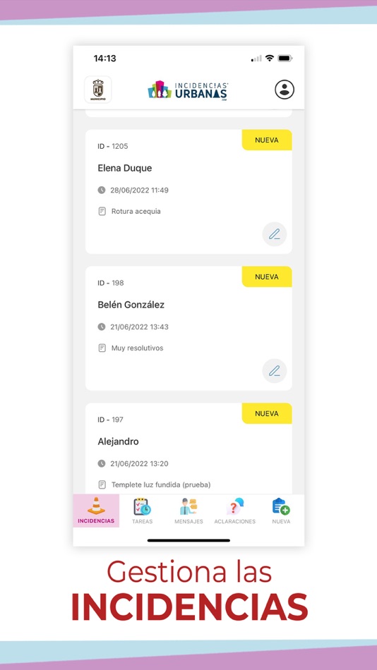 #3. SIU Gestion de Incidencias (iOS) 来自: Municipio Inteligente