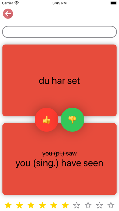 Danish Verb Blitz Screenshot
