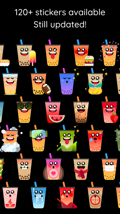 Screenshot #1 pour Boba Yeah stickers