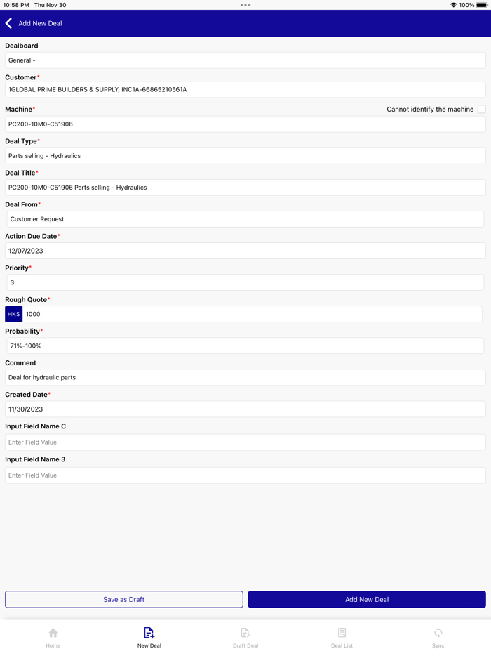 Komatsu Aftersales Support App