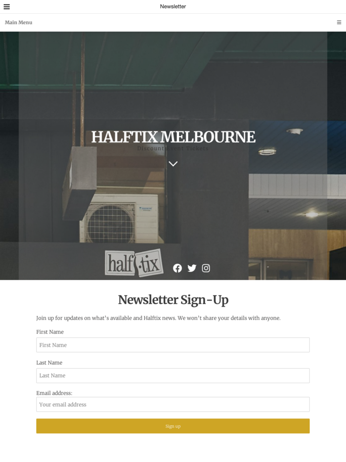 Half Tix Melbourne