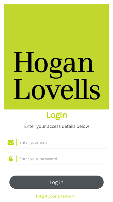 Hogan Lovells Events Screenshot