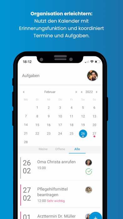 Ease - Gemeinsam pflegen Screenshot
