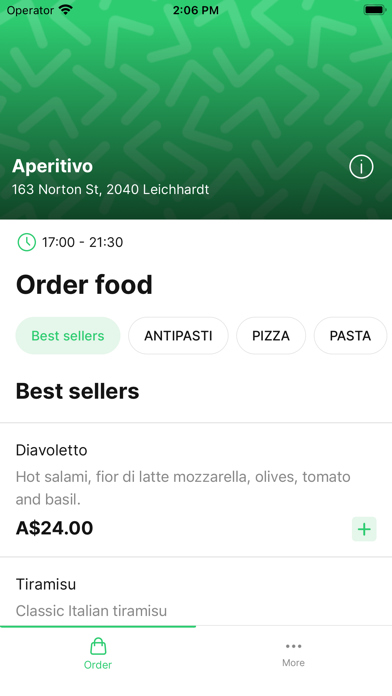 Aperitivo Screenshot