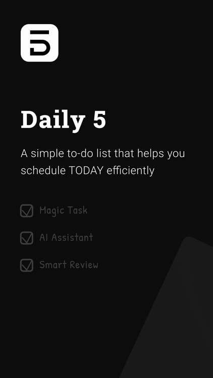 Daily 5 - Smart Todo List