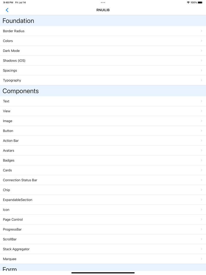 Expo and React Native components