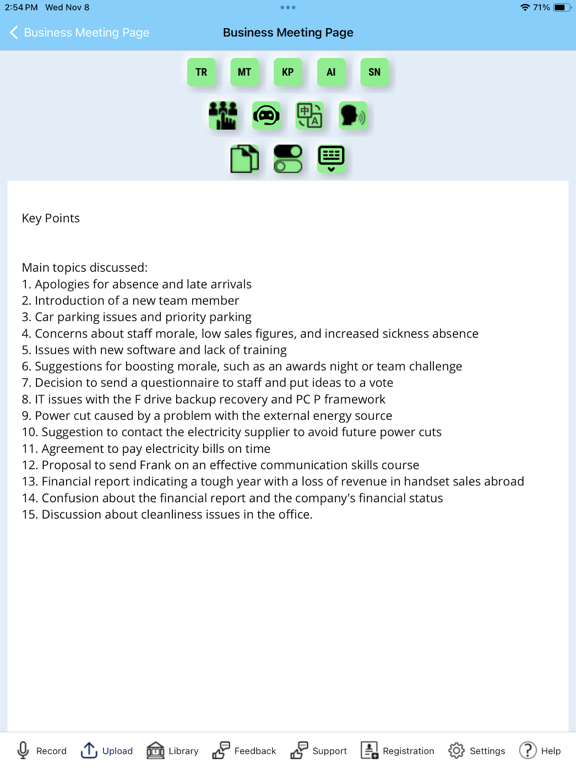 Laconic Meeting iPad screenshot 5 - Business app
