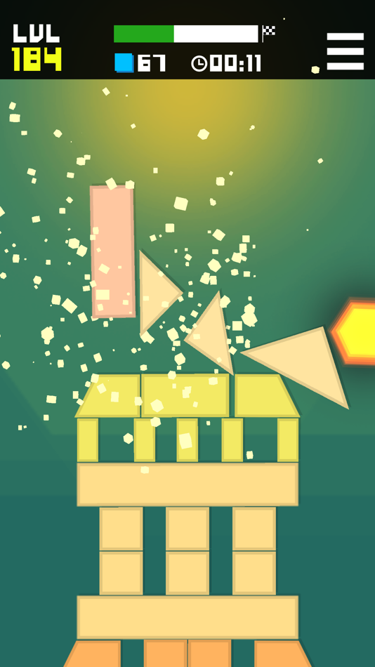 #5. Hexagon Tower Balance (iOS) Tekijänä: F Permadi