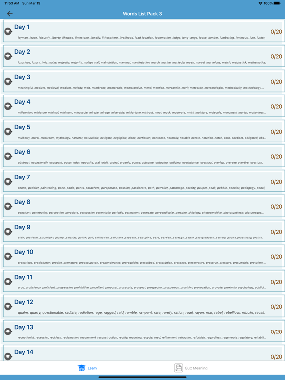 Screenshot #5 pour 6000 TOEFL Vocabulary