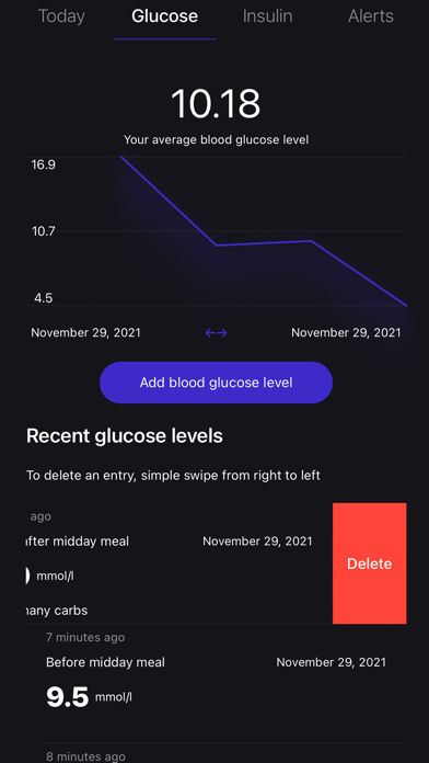 Glucose: Diabetes Manager Screenshot
