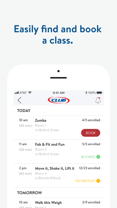 The CLUB Health and Fitness Screenshot