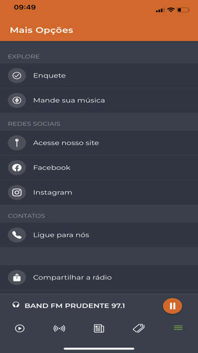 BAND FM PRUDENTE 97.1 Screenshot