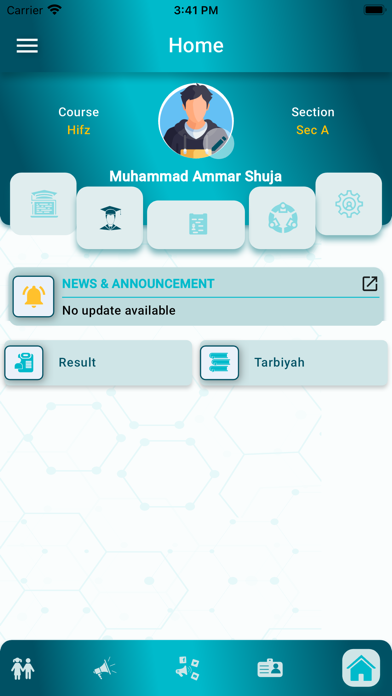Tarteel Parents Portal Screenshot