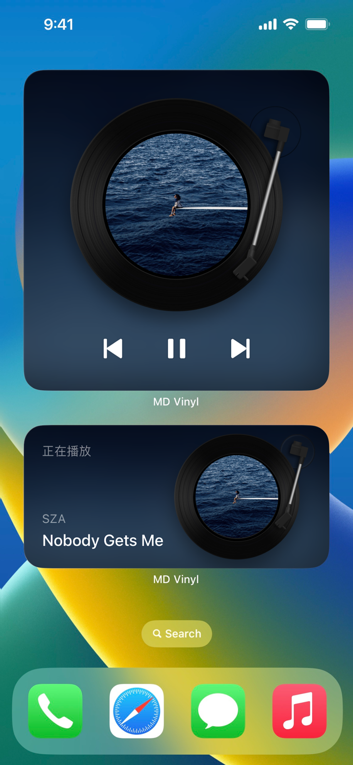 MD Vinyl - Music Widget