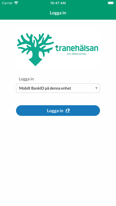 Tranehälsan Digital Screenshot