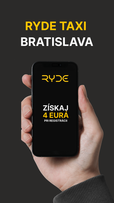 RYDE: Taxi aplikácia Screenshot