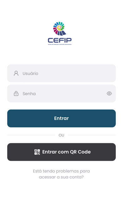 CEFIP Aluno Screenshot