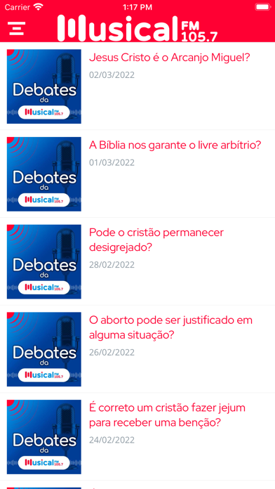 Rádio Musical FM 105.7 Screenshot