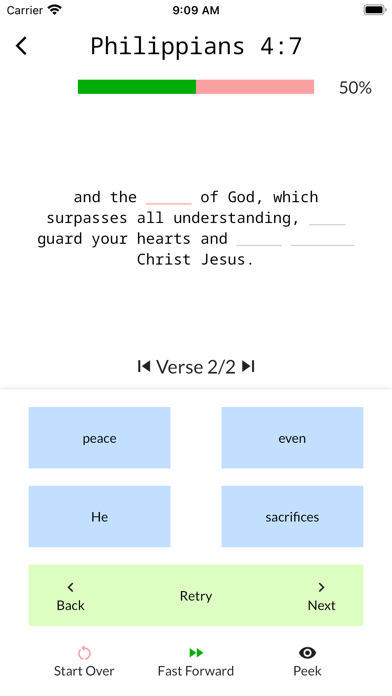 Screenshot #1 pour Bible Ram - Memorize Scripture