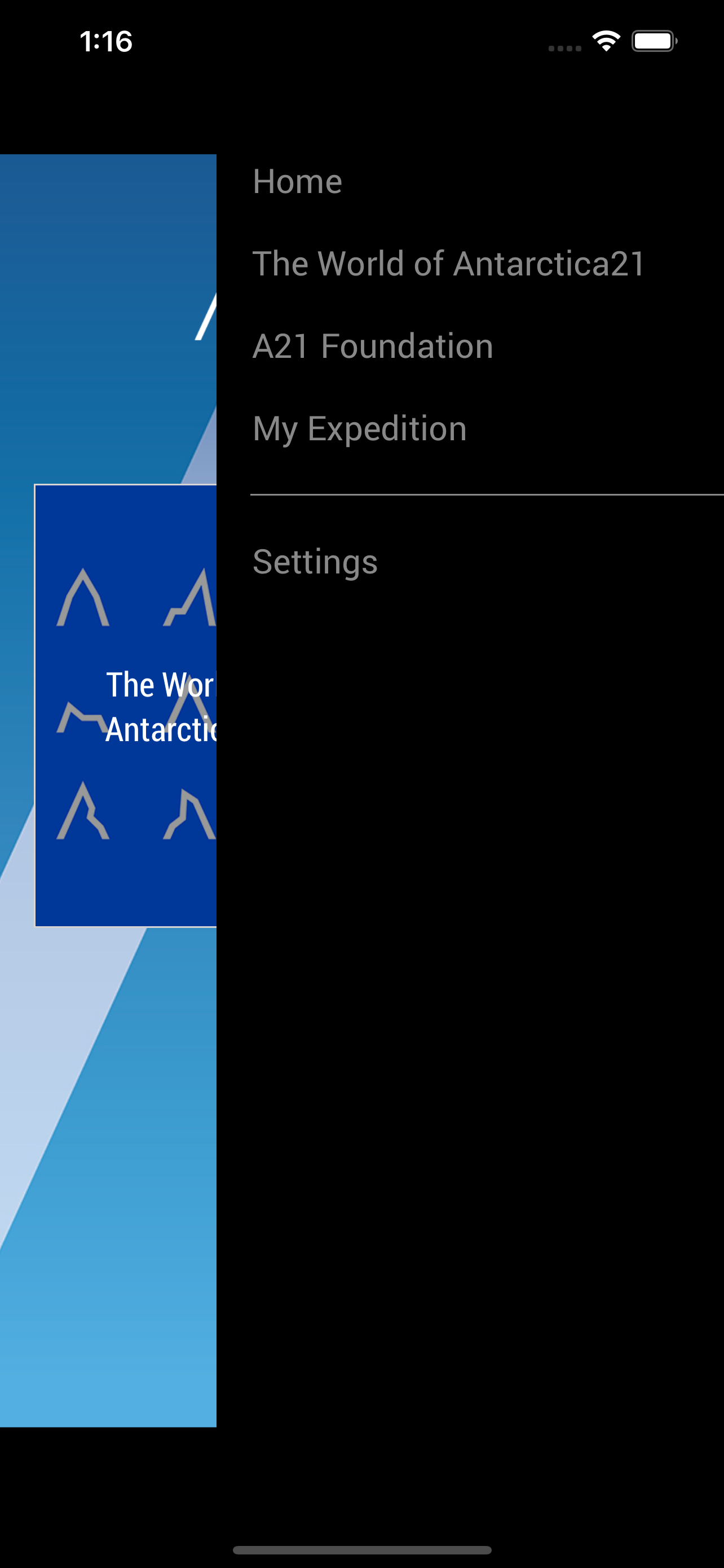 Antarctica21 Mobile App