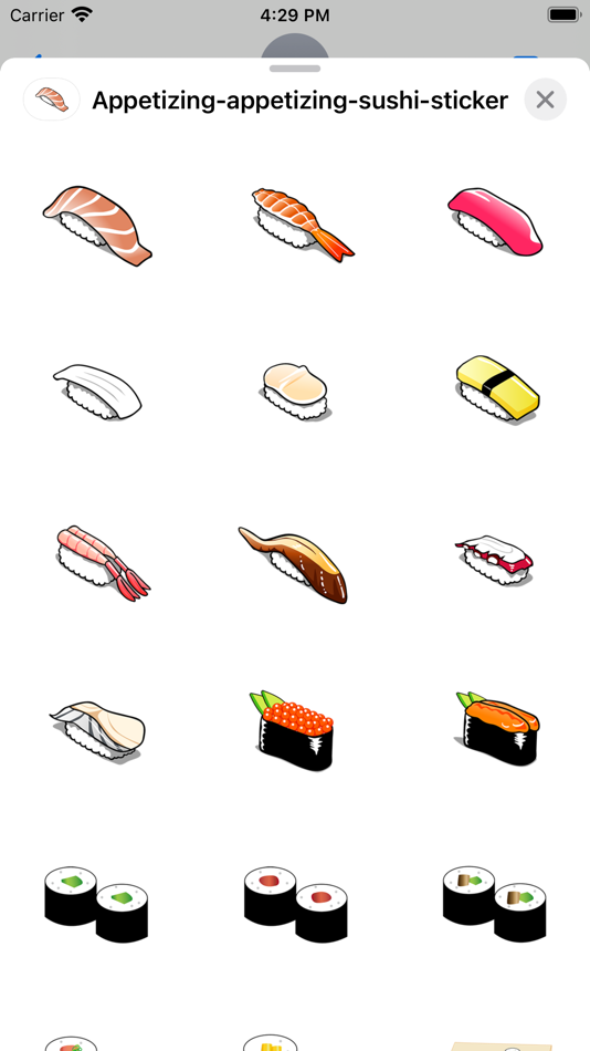 Appetizing sushi sticker - 3.0 - (iOS)