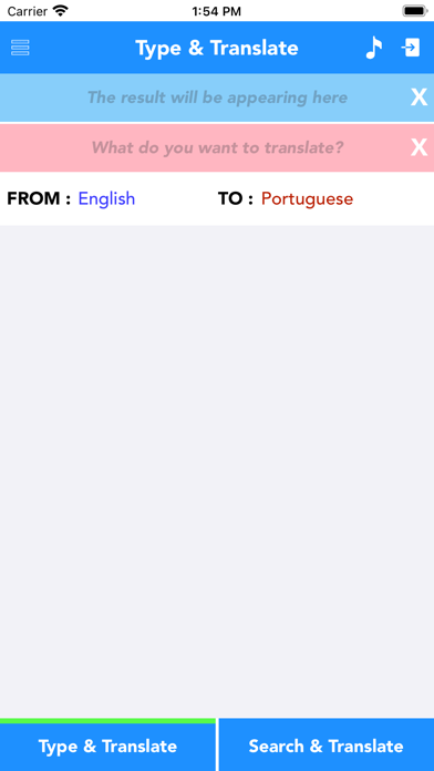English to Portuguese Convert Screenshot