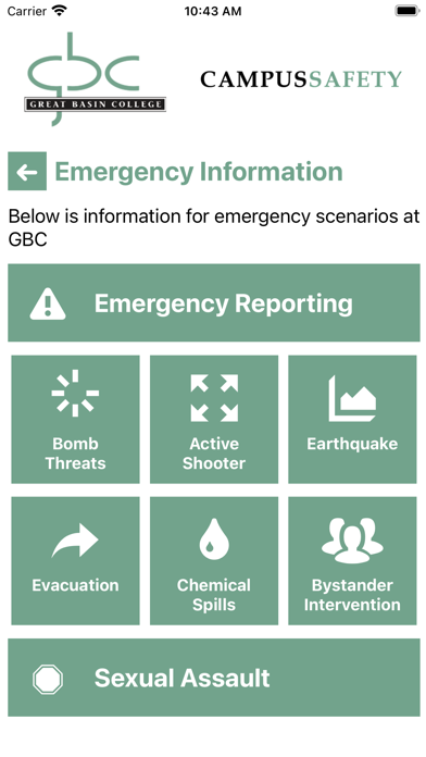 Campus Safety - GBCNV Screenshot