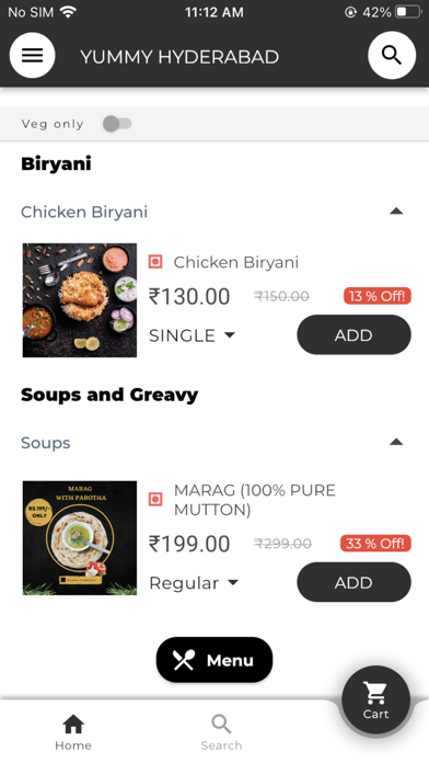 YUMMY HYDERABAD Screenshot