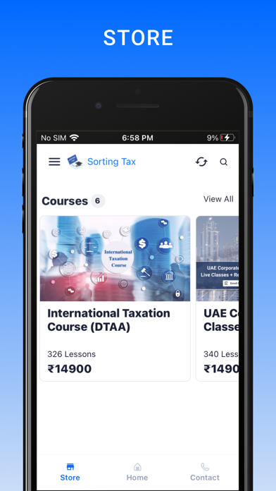 Sorting Tax Screenshot