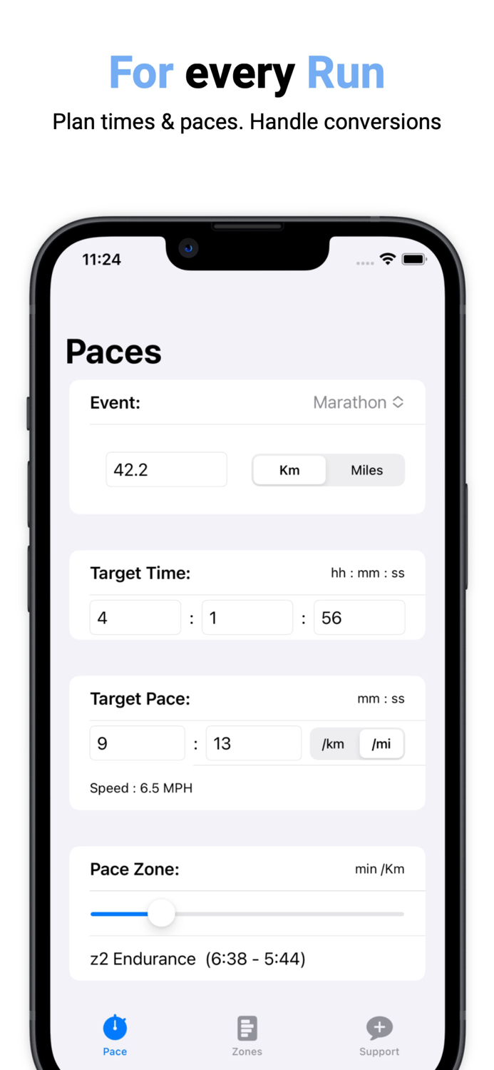 Run Pace Calc