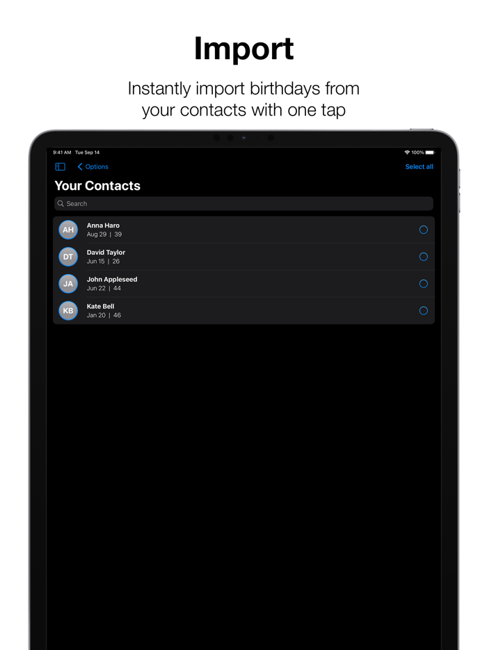 Birthday Reminder and Planner