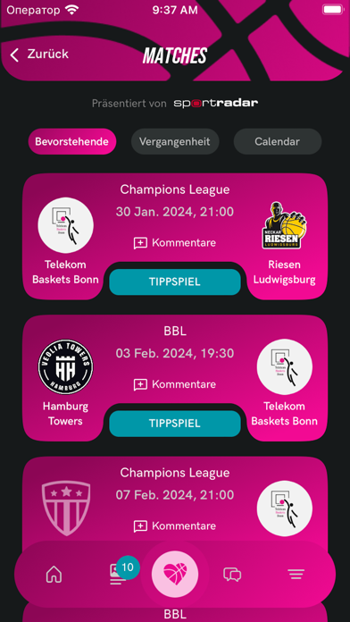 Telekom Baskets Bonn Screenshot