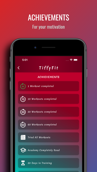 TiffyFit - Women Fitness App Screenshot
