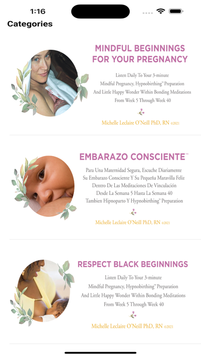 Hypnobirthing and Mindfulness Screenshot