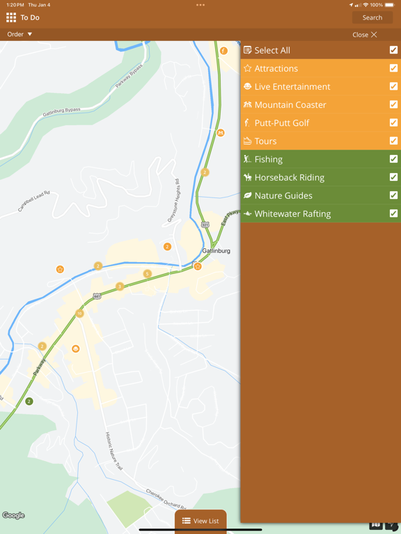 Visit Gatlinburg, Tennessee iPad screenshot 5 - Travel app