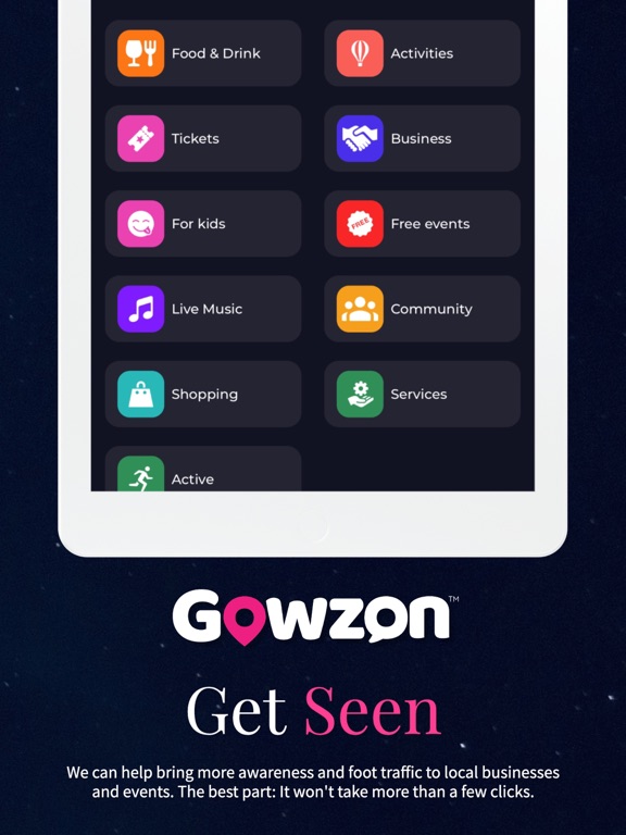 Gowzon iPad screenshot 6 - Lifestyle app